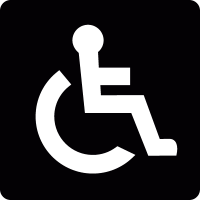 Wheelchair Accessibility Sing vector
