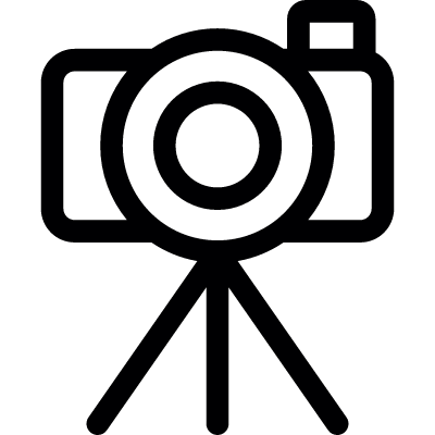Camera Tripod vector logo