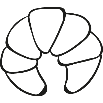 Bakery Croissant vector logo