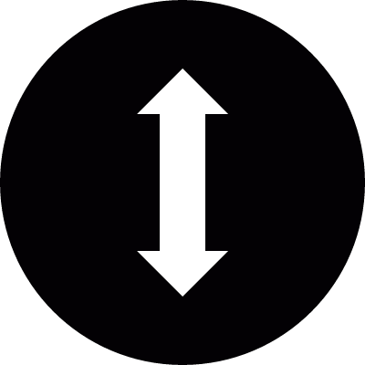 Bidirectional arrow vector logo