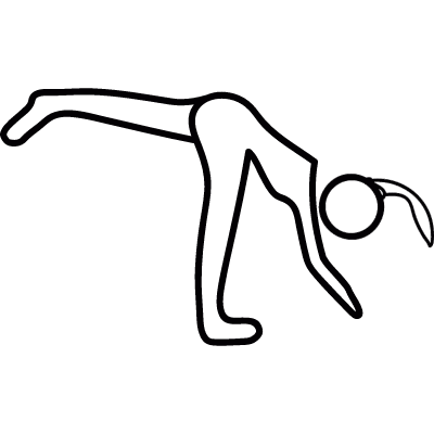 Somersault Athlete vector logo