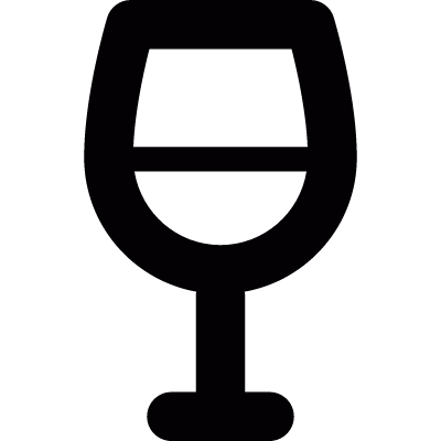 Wine glass vector logo