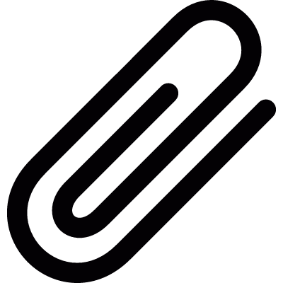 Paper clip vector logo