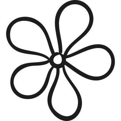 Flower vector logo