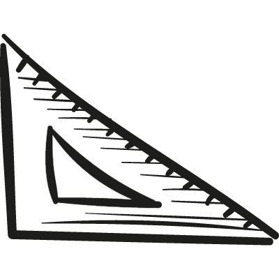 Draw Set Square vector logo