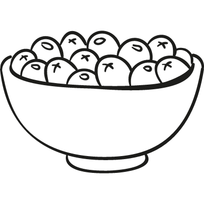 Bowl of Olives vector logo