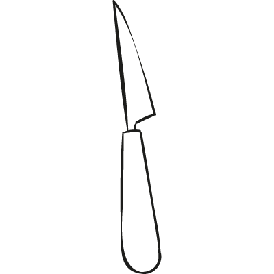 Thin Knife vector logo
