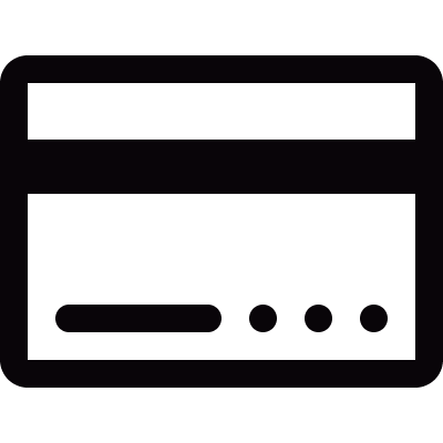 Mini creditcard vector logo