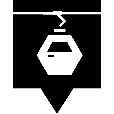 Pins gondola vector logo