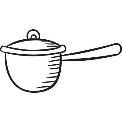 Casserole with Cover vector logo