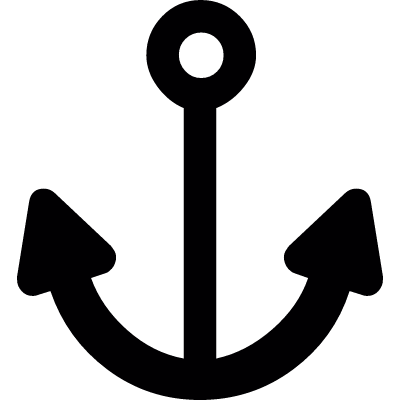 Anchor silhouette vector logo