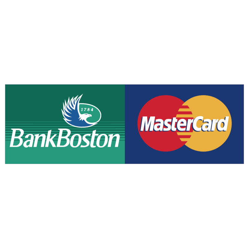 Bank Boston MasterCard vector