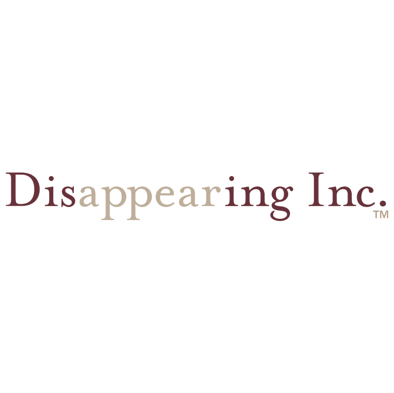 Disappearing vector logo