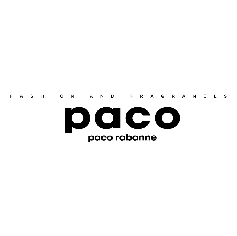 Fashion And Fragrances Paco vector logo