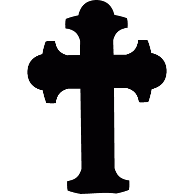 Cemetery cross vector logo