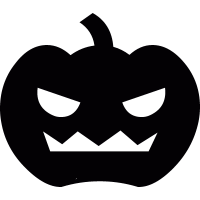 Scary Pumpkin vector logo