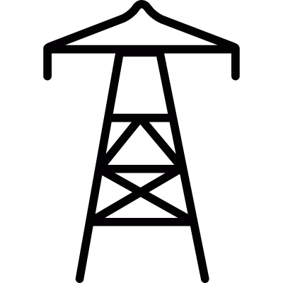 Energy tower vector logo