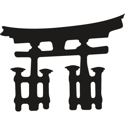 Japan architecture shape vector logo