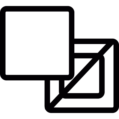 Front layout symbol vector logo