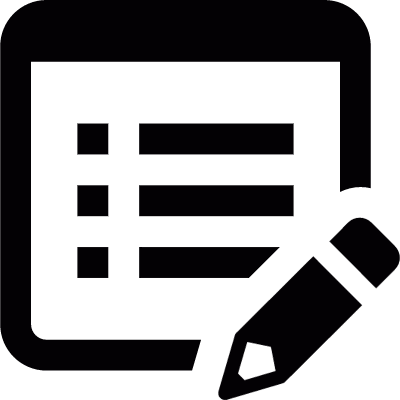 Edit list vector logo