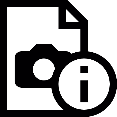 Image information button vector logo