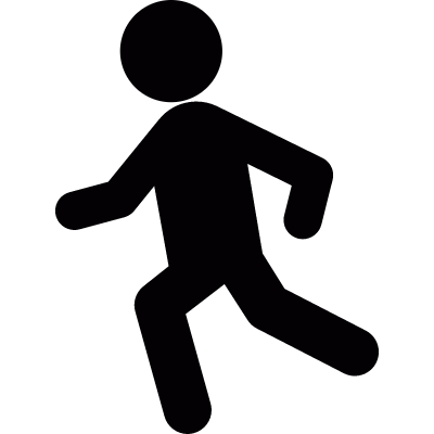 Running man vector logo