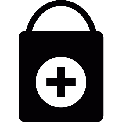 First aid bag vector logo