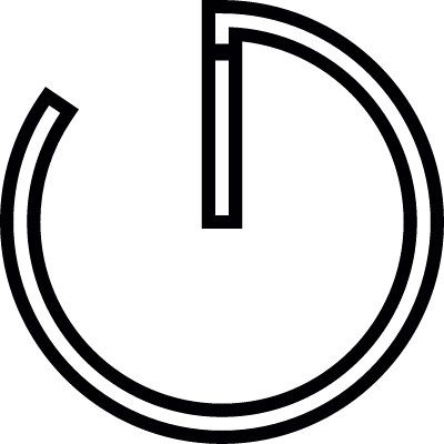Thin Clock vector logo