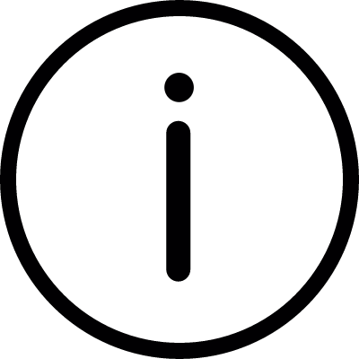 Information button vector logo
