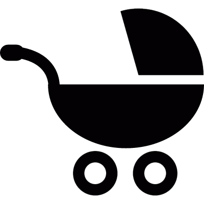 Carrito de beb vector logo