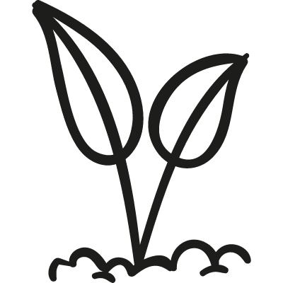 Leaves Germinating vector logo