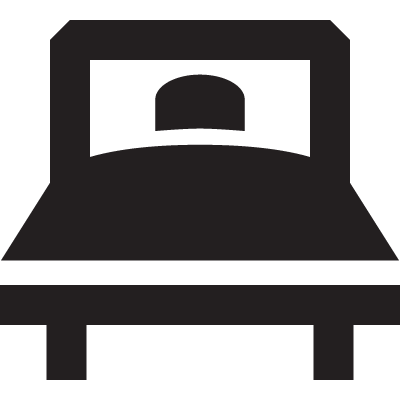 Single Hotel Bed vector logo