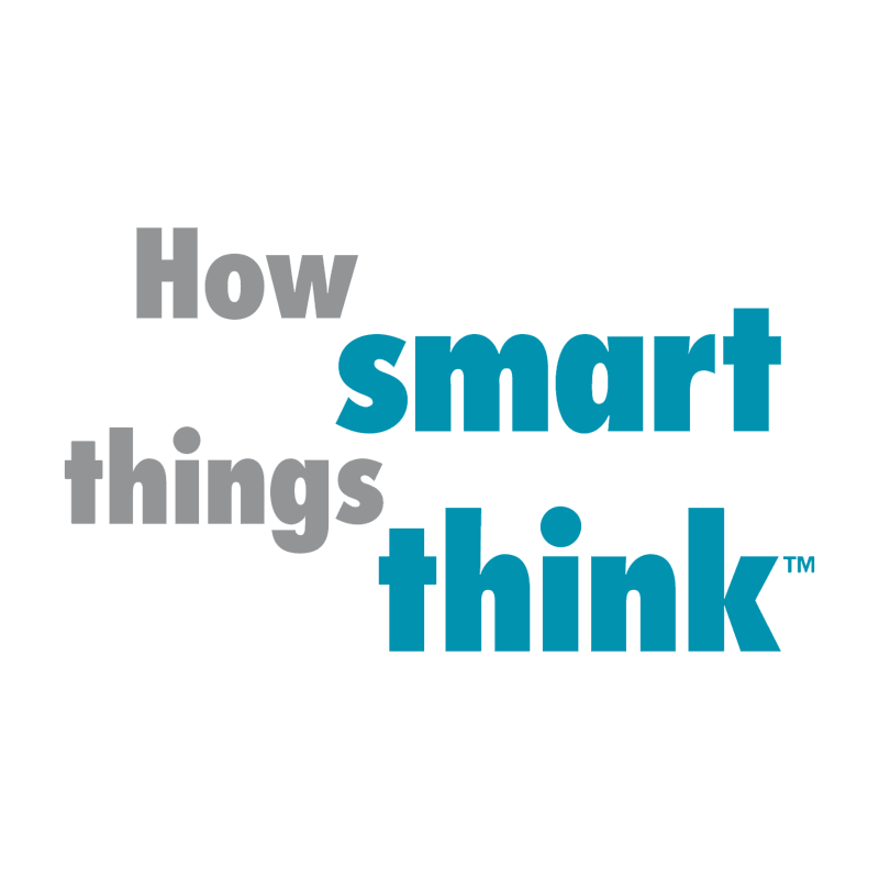 How smart things think vector logo