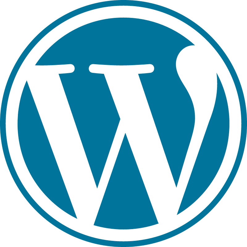 WordPress blue vector