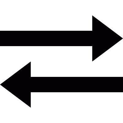 Transfer arrows vector logo