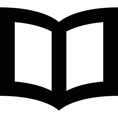 Open book vector logo