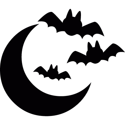 Halloween night vector logo