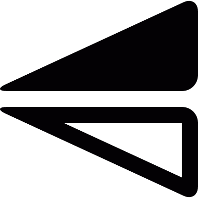 Mirrored triangles vector logo