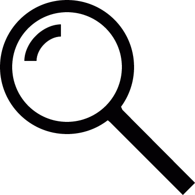 Magnifying Glass Searcher vector logo
