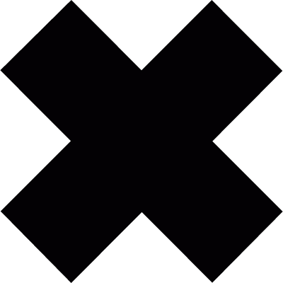 Cross sign vector logo