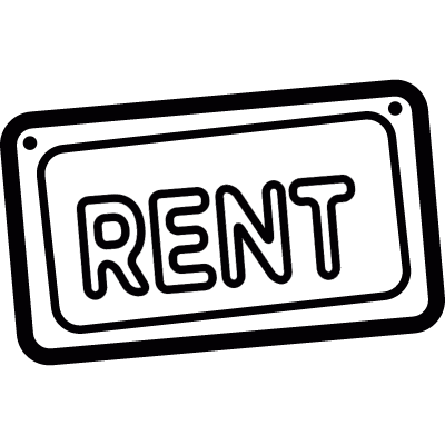 Rent signal vector logo