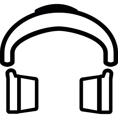 Headphone set vector logo
