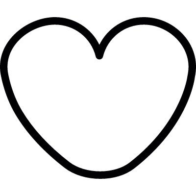 Rounded heart vector logo