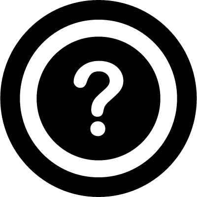 Question button vector logo