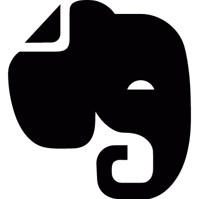 Elephant head silhouette vector logo