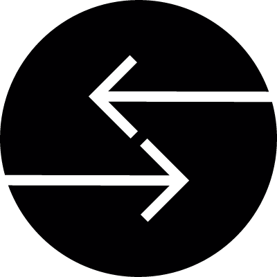 Switch Arrows Button vector logo