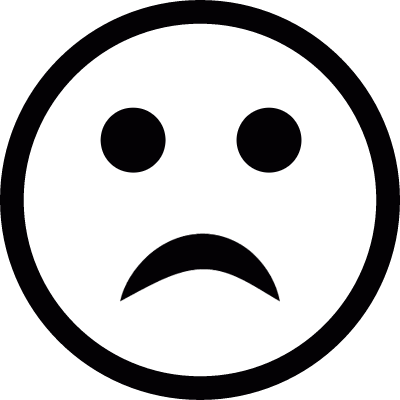 Sad vector logo