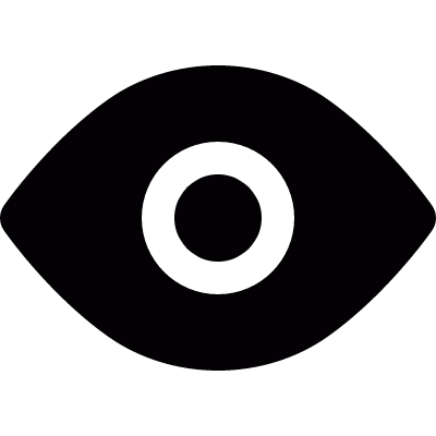 Open eye vector logo