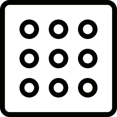 Square and Circles vector logo