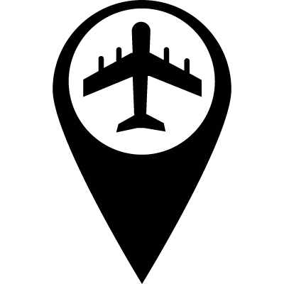Marker airport vector logo